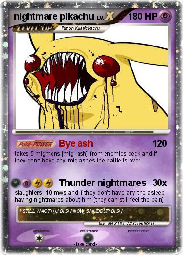 Pokemon nightmare pikachu