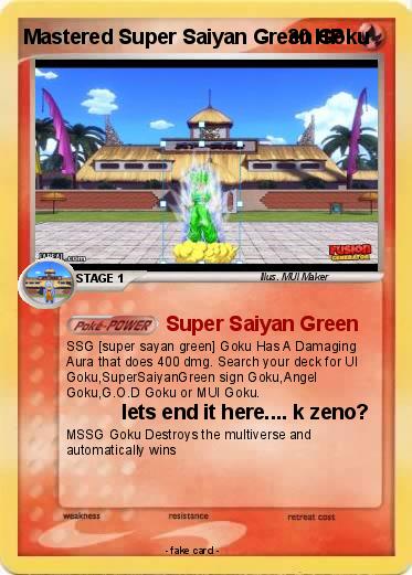 Pokemon Mastered Super Saiyan Green Goku         INF HP