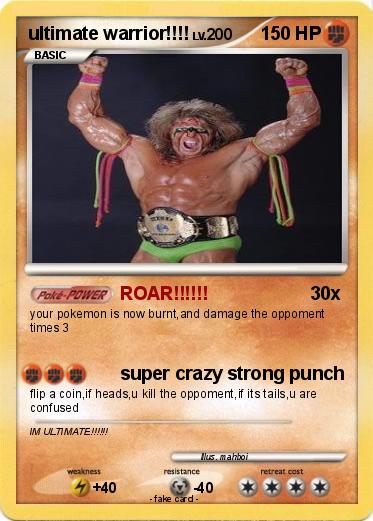 Pokemon ultimate warrior!!!!