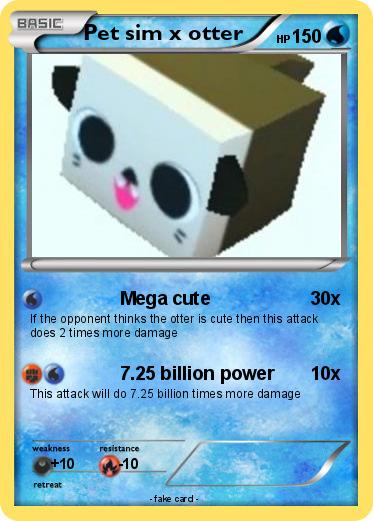 Pokemon Pet sim x otter