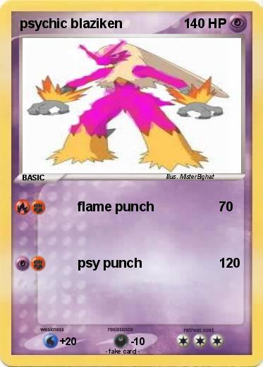 Pokemon psychic blaziken