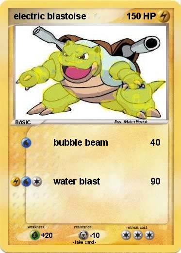 Pokemon electric blastoise