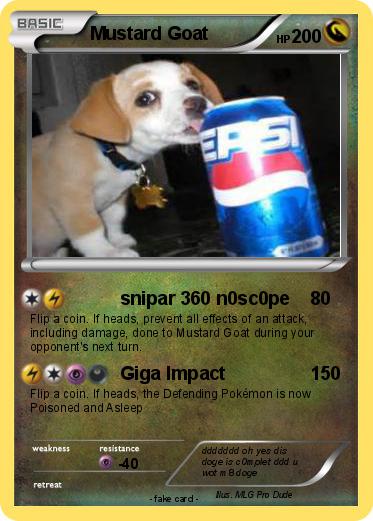 Pokemon Mustard Goat