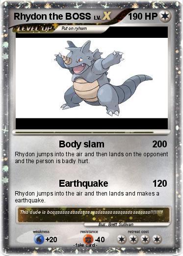 Pokemon Rhydon the BOSS