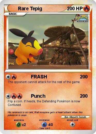 Pokemon Rare Tepig
