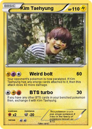 Pokemon Kim Taehyung