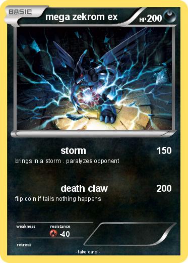 Pokemon mega zekrom ex