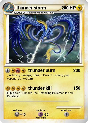 Pokemon thunder storm