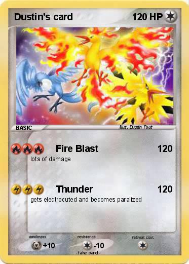 Pokemon Dustin's card