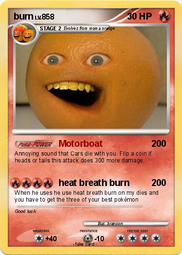 Pokemon burn