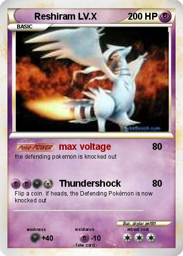 Pokemon Reshiram LV.X