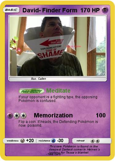 Pokemon David- Finder Form Pokemon David- Finder Form
