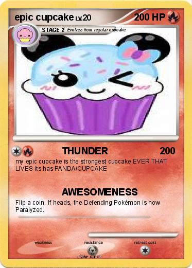 Pokemon epic cupcake