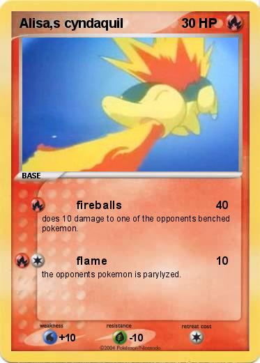 Pokemon Alisa,s cyndaquil