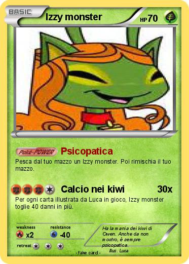 Pokemon Izzy monster
