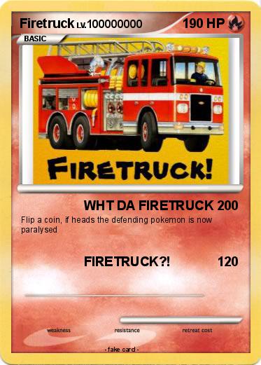 Pokemon Firetruck