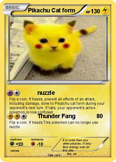 Pokemon Pikachu Cat form