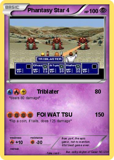 Pokemon Phantasy Star 4