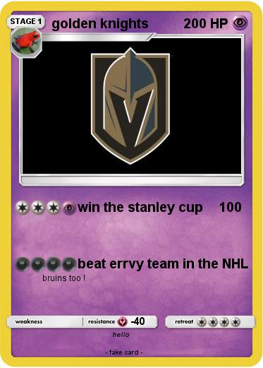 Pokemon golden knights