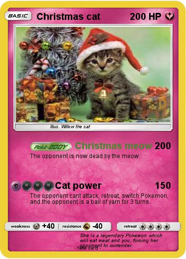 Pokemon Christmas cat