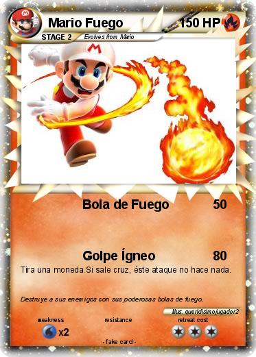 Pokemon Mario Fuego