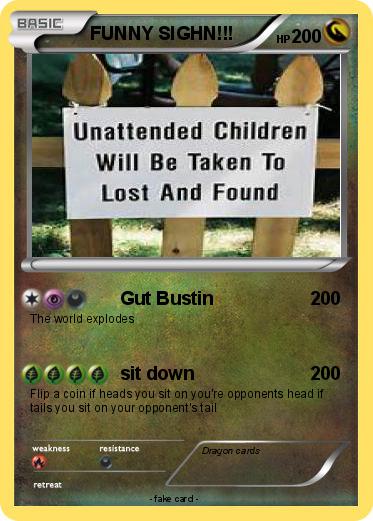 Pokemon FUNNY SIGHN!!!