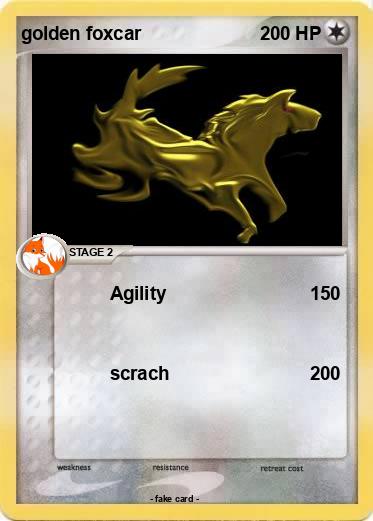 Pokemon golden foxcar