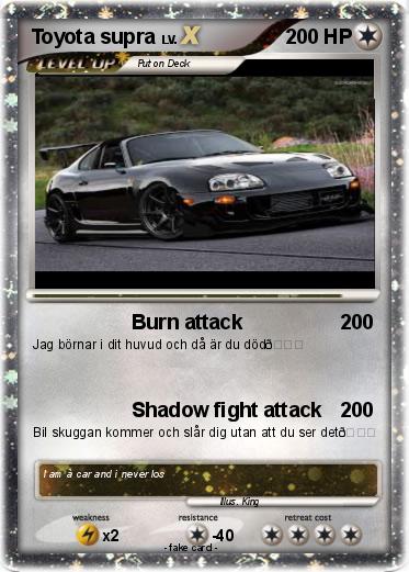 Pokemon Toyota supra