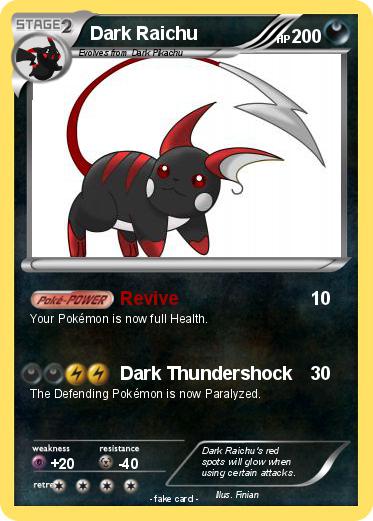 Pokemon Dark Raichu