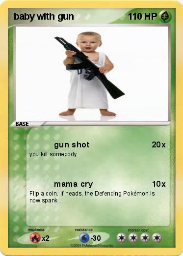 Pokemon baby with gun