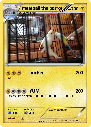 Pokemon meatball the parrot