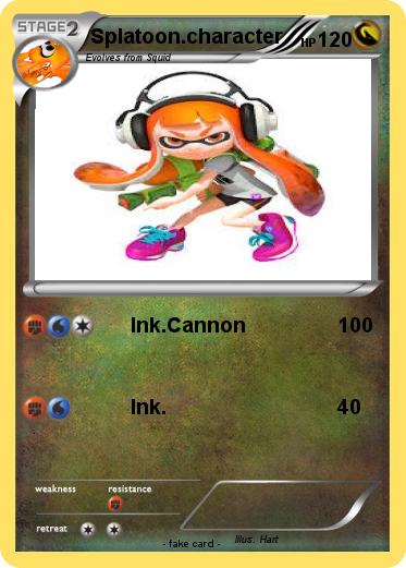 Pokemon Splatoon.character