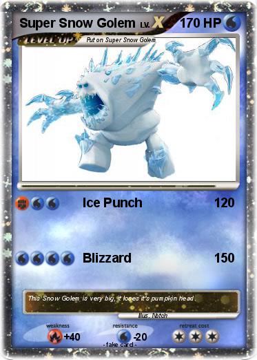 Pokemon Super Snow Golem