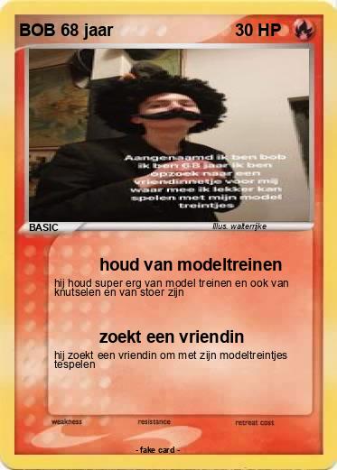 Pokemon BOB 68 jaar