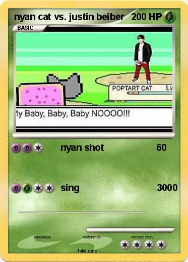 Pokemon nyan cat vs. justin beiber