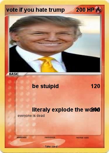 Pokemon vote if you hate trump