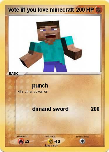 Pokemon vote iif you love minecraft