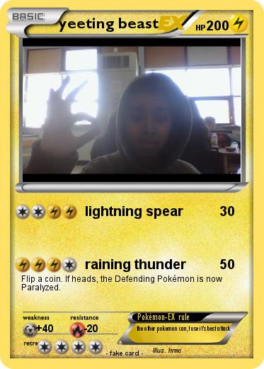 Pokemon yeeting beast