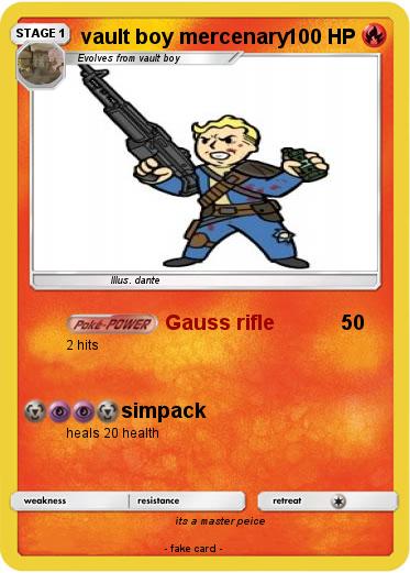 Pokemon vault boy mercenary