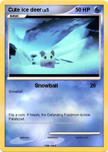 Pokemon Cute ice deer