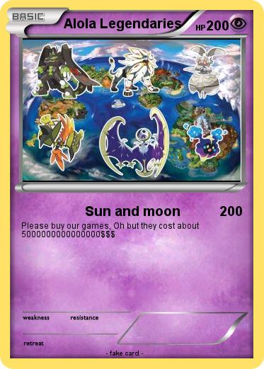 Pokemon Alola Legendaries