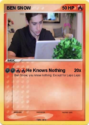 Pokemon BEN SNOW