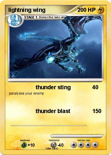 Pokemon lightning wing