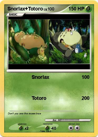 Pokemon Snorlax+Totoro