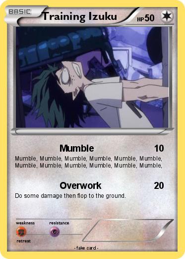 Pokemon Training Izuku
