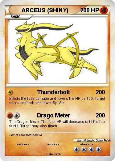 Pokemon ARCEUS (SHINY)