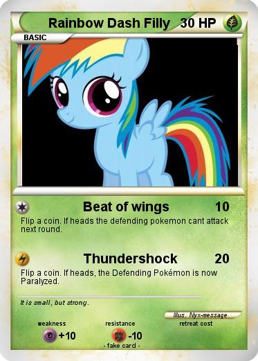Pokemon Rainbow Dash Filly