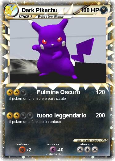 Pokemon Dark Pikachu