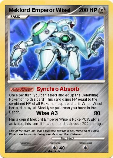 Pokemon Meklord Emperor Wisel