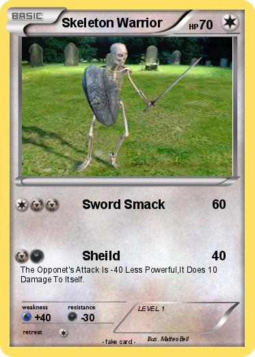 Pokemon Skeleton Warrior